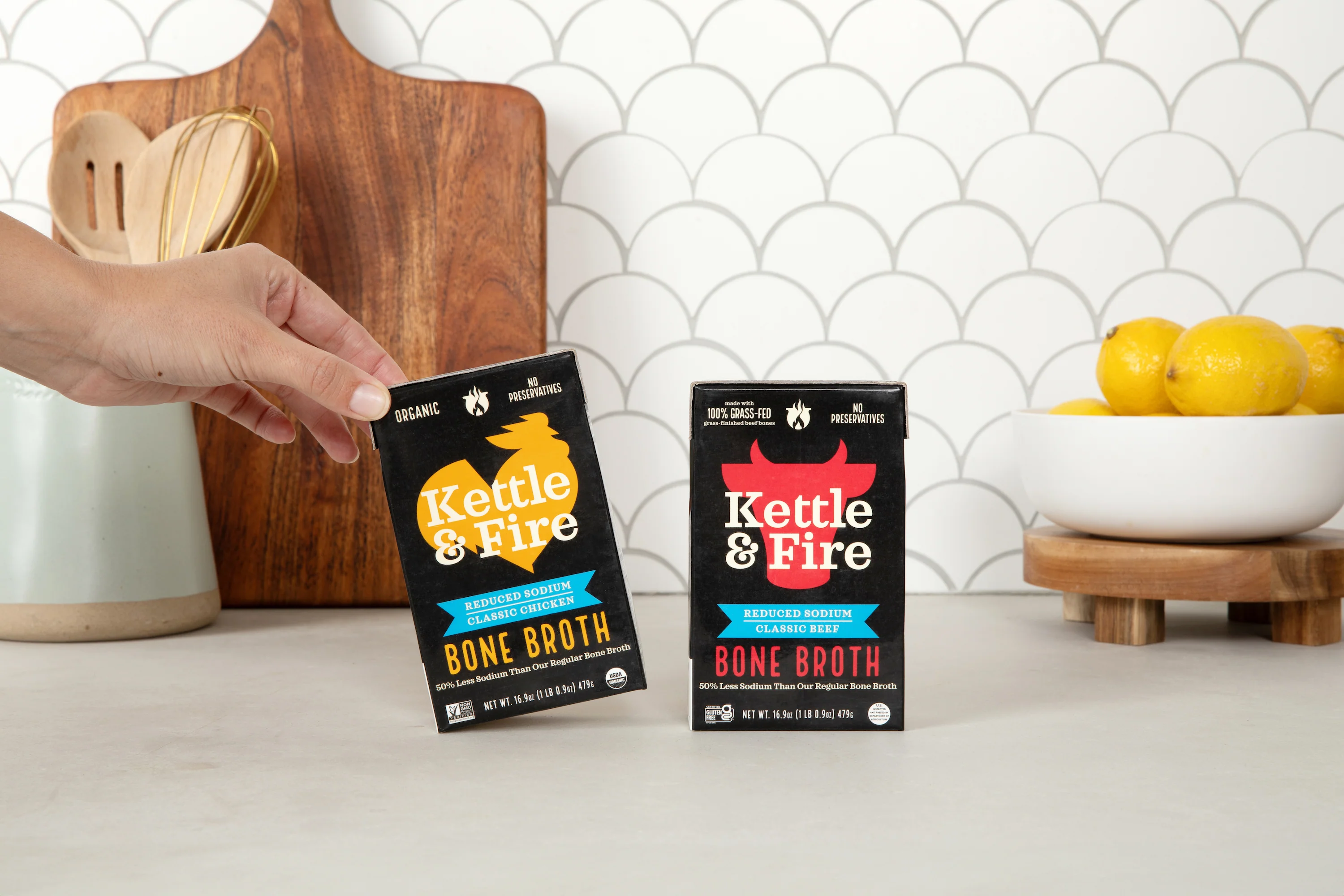 2-Pack: Beef & Chicken Reduced Sodium Bone Broth Bundle - Image 4