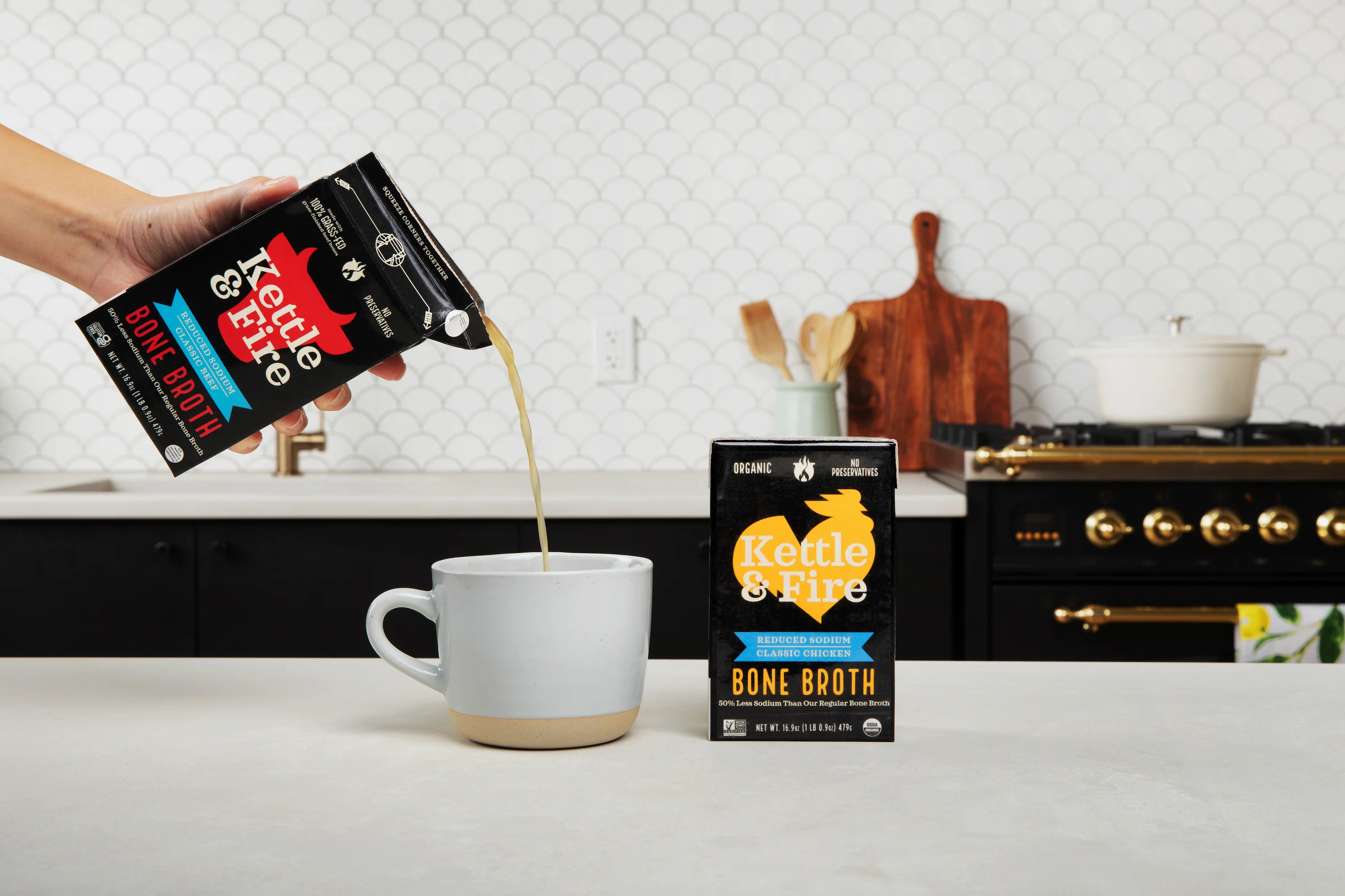 6-Pack: Beef & Chicken Reduced Sodium Bone Broth Bundle - Image 5