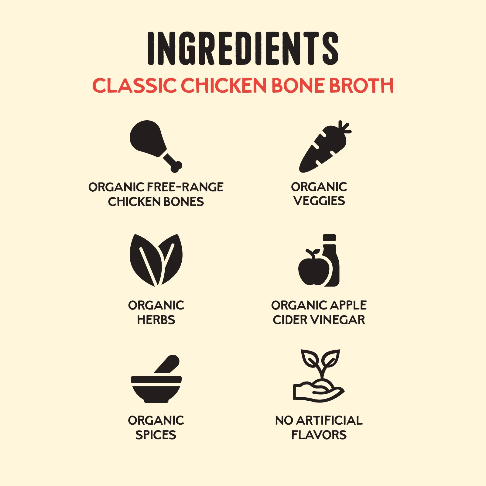 4 Pack: Chicken Bone Broth - 32oz - Image 3