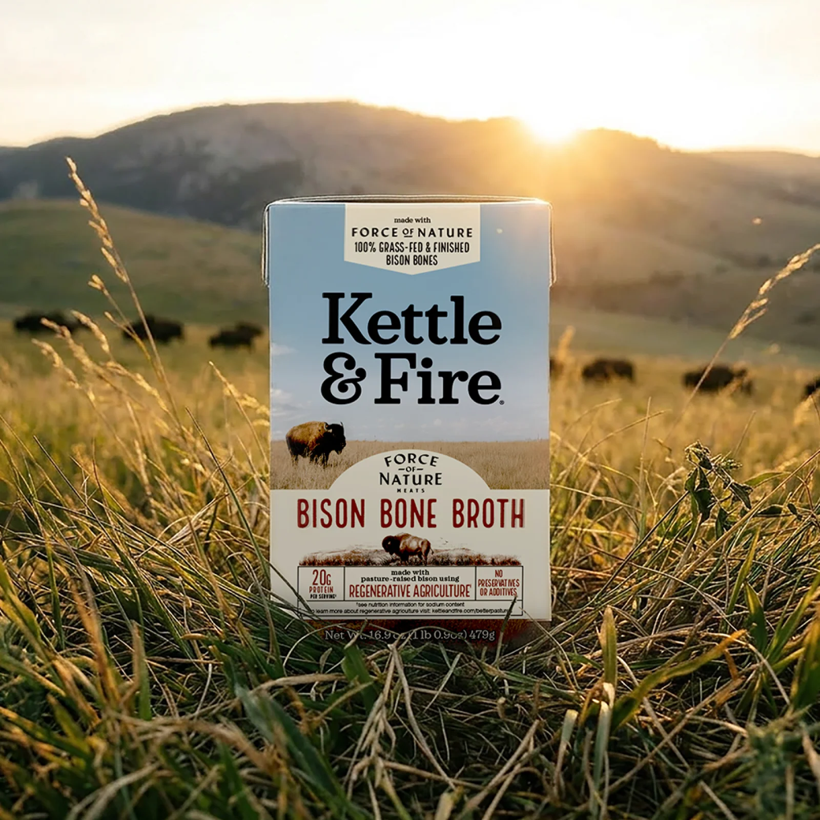 Bison Bone Broth - 16.9 oz - Image 4