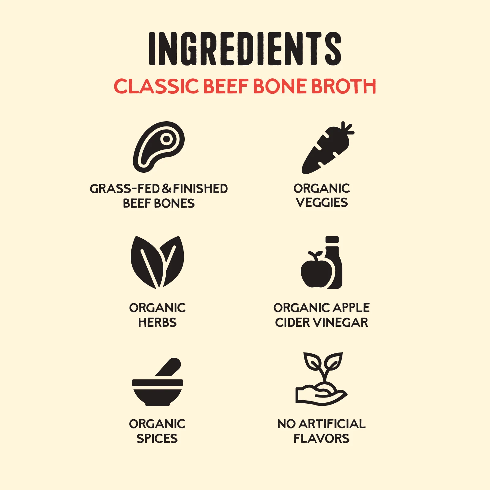 100% Grass-fed Beef Bone Broth - 16.9 oz - Image 3