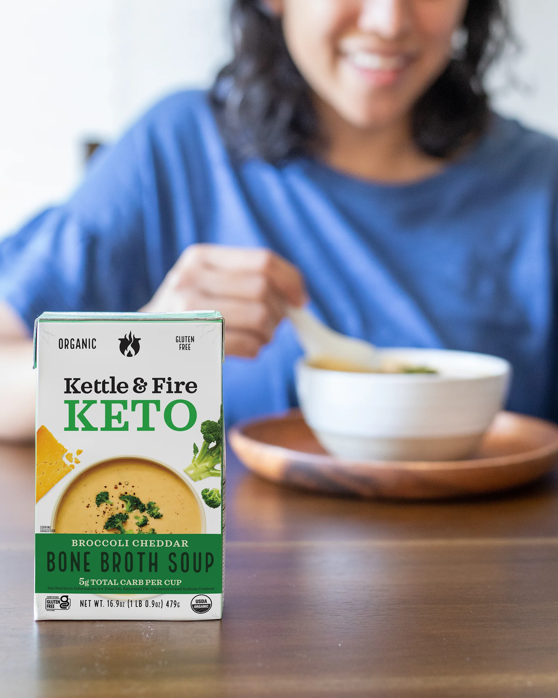 Broccoli Cheddar Keto Soup - 16.9 oz - Image 5