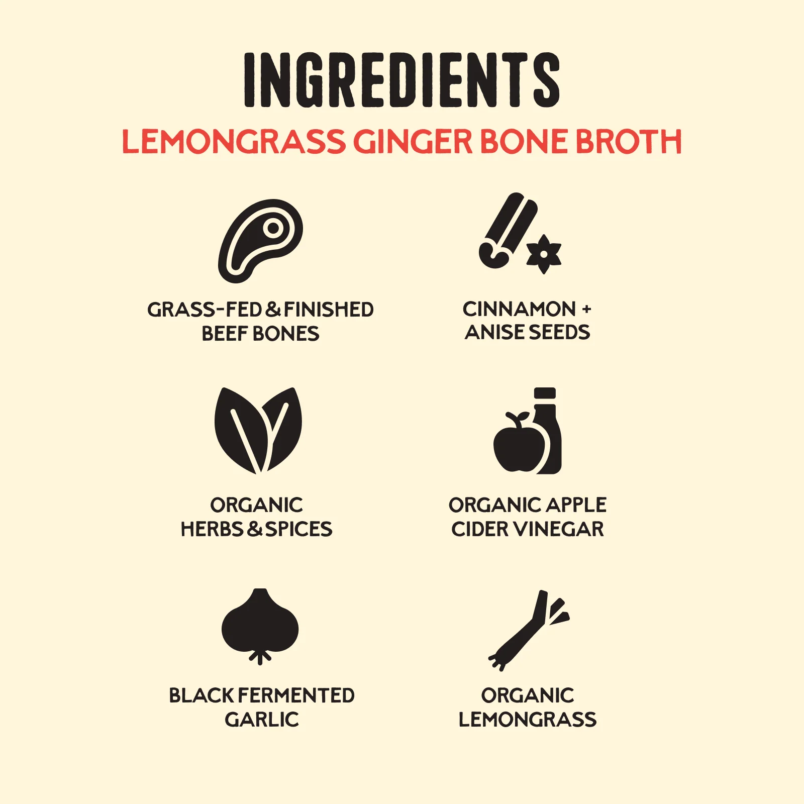 Lemongrass Ginger Beef Bone Broth - 16.9 oz - Image 3