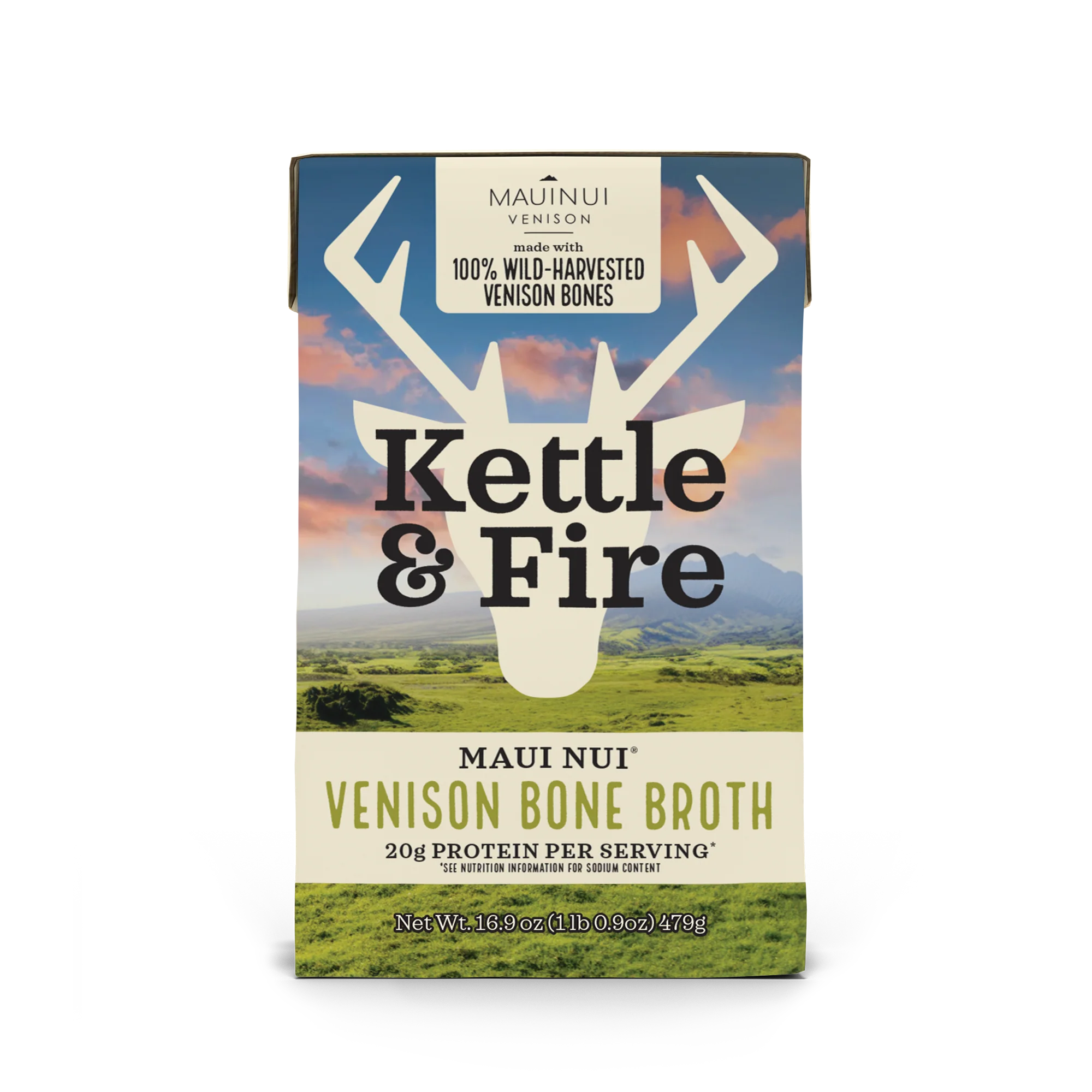 Maui Nui Venison Bone Broth - 16.9 oz